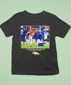Ja’quan Mcmillian Denver Broncos 1 17 2026 Nfl Flash Features Shirt