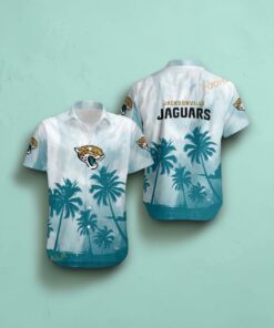 Jacksonville Jaguars Coconut Trees NFL Gift For Fan Hawaiian Graphic Print Shirt, Jacksonville Jaguars Gear