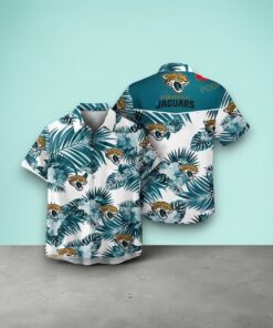 Jacksonville Jaguars NFL Palm Leaves Hot Summer Collection Funny 3D NFL Hawaiian Shirt, Jaguars Fan Shirt for Sale
