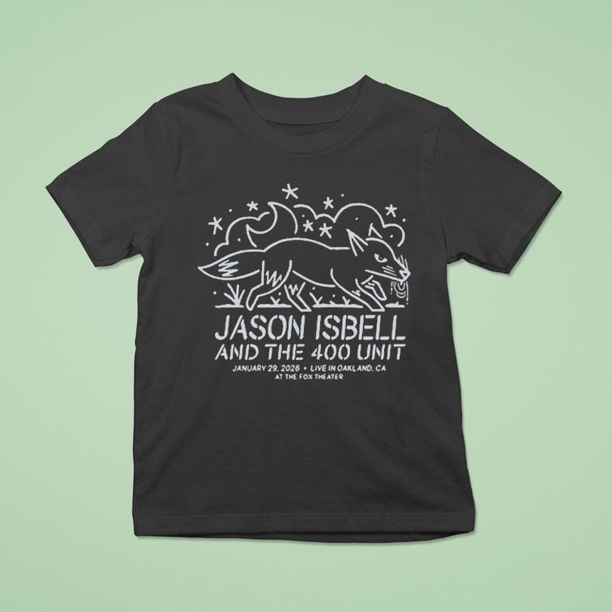 Jason Isbell And The 400 Unit Jan 29 2026 Oakland Ca Shirt Jason Isbell And The 400 Unit Jan 29 2026 Oakland Ca Shirt