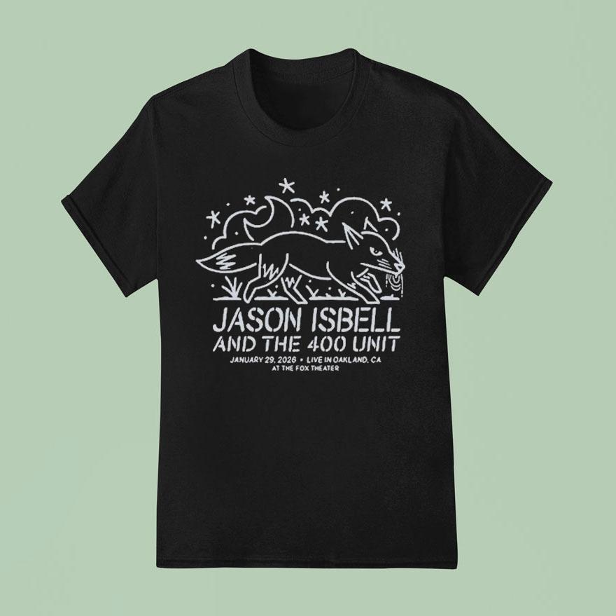 Jason Isbell And The 400 Unit Jan 29 2026 Oakland Ca Shirt Jason Isbell And The 400 Unit Jan 29 2026 Oakland Ca Shirt
