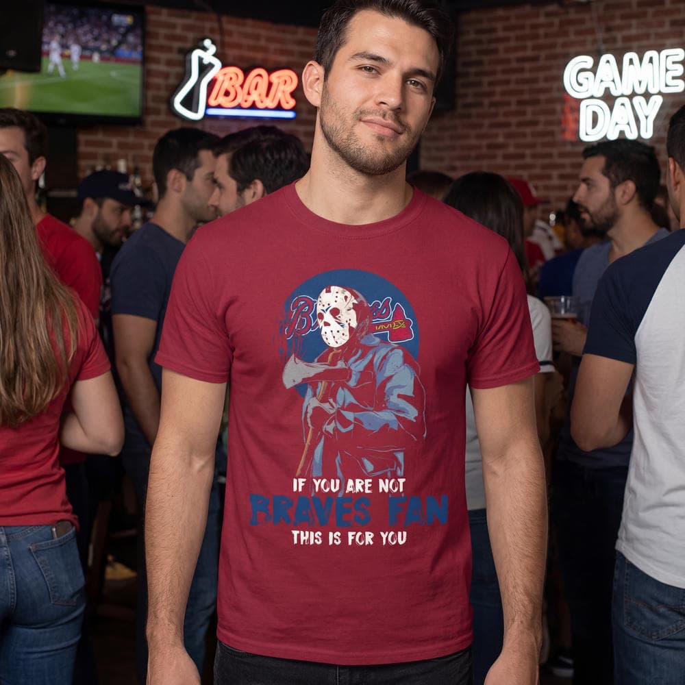 Jason With His Axe Atlanta Braves Unisex Shirt Jason With His Axe Atlanta Braves Unisex Shirt