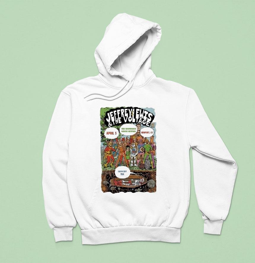 Jeffrey Lewis The Voltage Newport, Ky April 5 2026 Tour Shirt Jeffrey Lewis The Voltage Newport, Ky April 5 2026 Tour Shirt