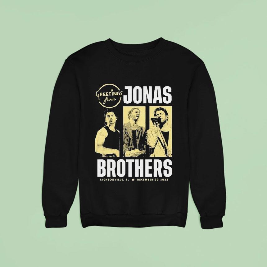 Jonas Brothers Greetings From Your Hometown Jacksonville, Fl 2025 Shirt Jonas Brothers Greetings From Your Hometown Jacksonville, Fl 2025 Shirt