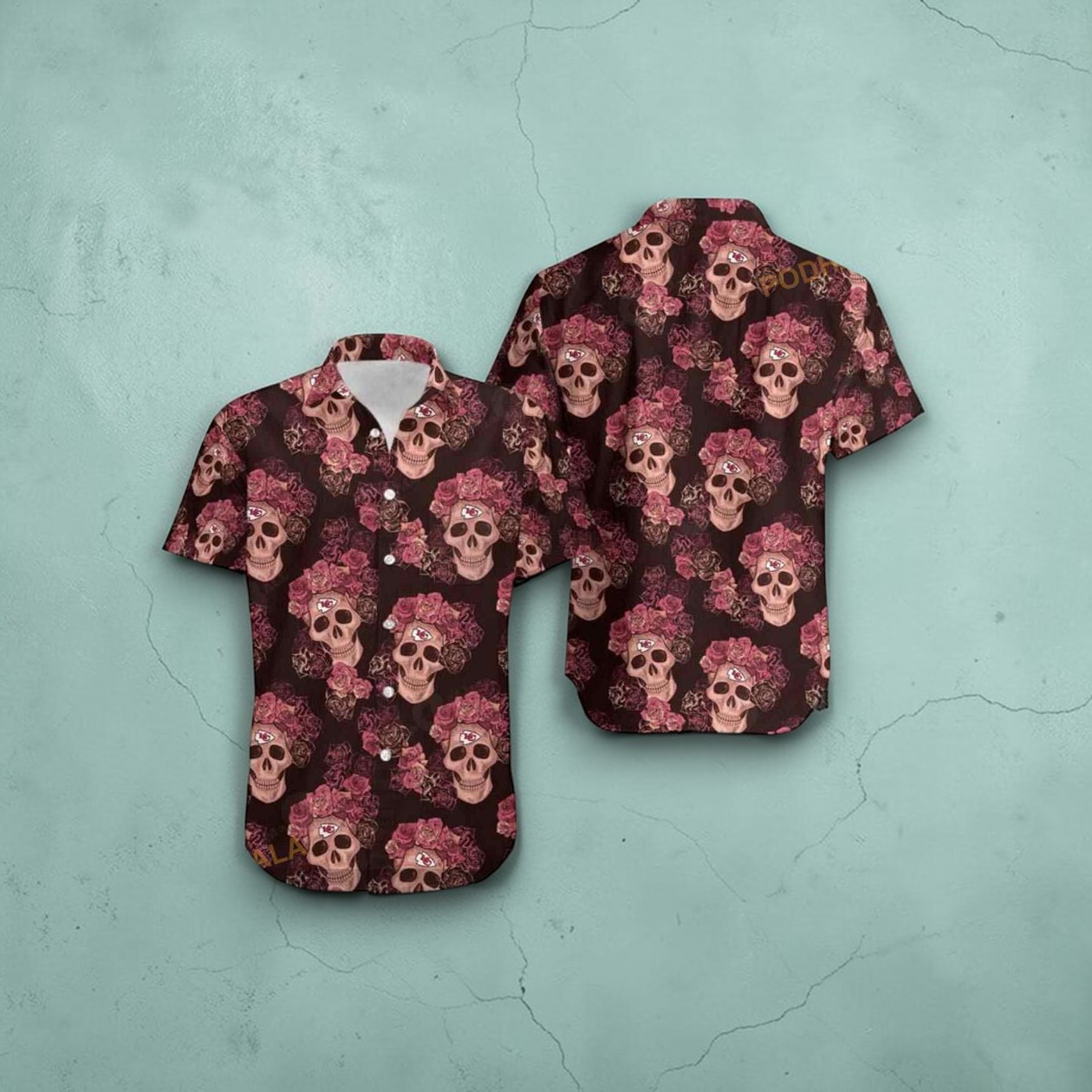 Kansas City Chiefs Mystery Skull And Flower Hawaii Shirt Summer Collections, Chiefs Gear Kansas City Chiefs Mystery Skull And Flower Hawaii Shirt Summer Collections, Chiefs Gear