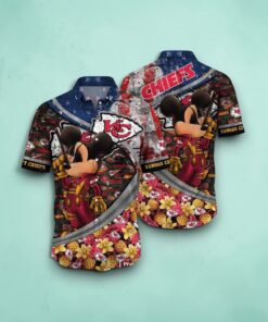 Kansas City Chiefs NFL Aloha Shirt Vintage Hawaiian Shirt For Men Women Summer Collection, Kansas City Chiefs Merchandise