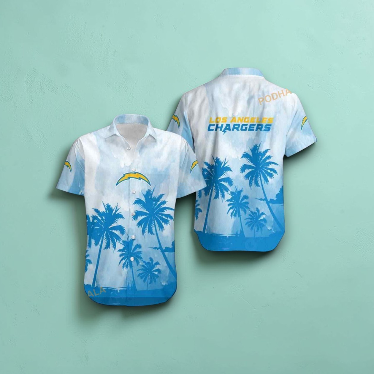 Los Angeles Chargers Coconut Trees NFL Gift For Fan Hawaiian Graphic Shirt, Chargers Shirt Los Angeles Chargers Coconut Trees NFL Gift For Fan Hawaiian Graphic Shirt, Chargers Shirt