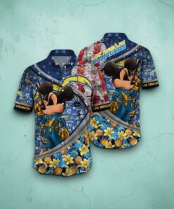 Los Angeles Chargers NFL Aloha Shirt Vintage Hawaiian Shirts Summer Collection, Los Angeles Chargers Gear
