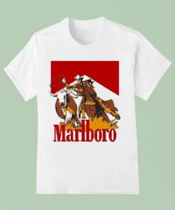 Marlboro Hunting Cowboy Cigarettes Shirt