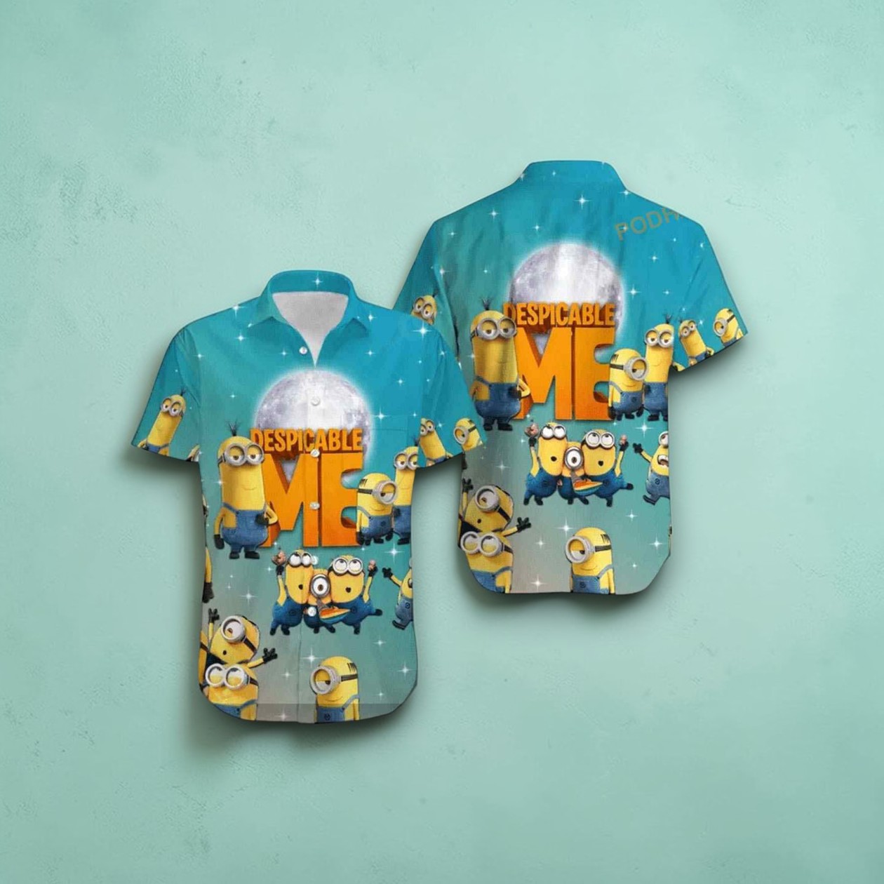 Minions Despicable Me Minions Moon Amazing Funny Hawaiian Shirt Minions Despicable Me Minions Moon Amazing Funny Hawaiian Shirt