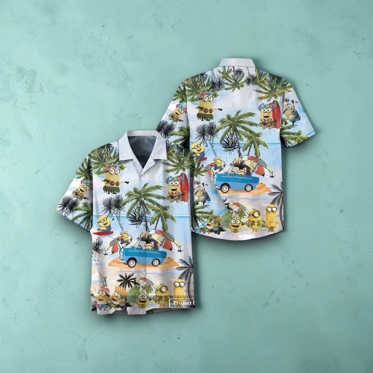 Minions Summer Tropical Vacation Minions On Car Funny Hawaiian Shirt Minions Summer Tropical Vacation Minions On Car Funny Hawaiian Shirt