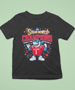 Ole Miss Rebels Sugar Bowl Champions January 1 2026 New Orleans College Football Playoff Quarterfinal Cfp MascoUnisex Shirt