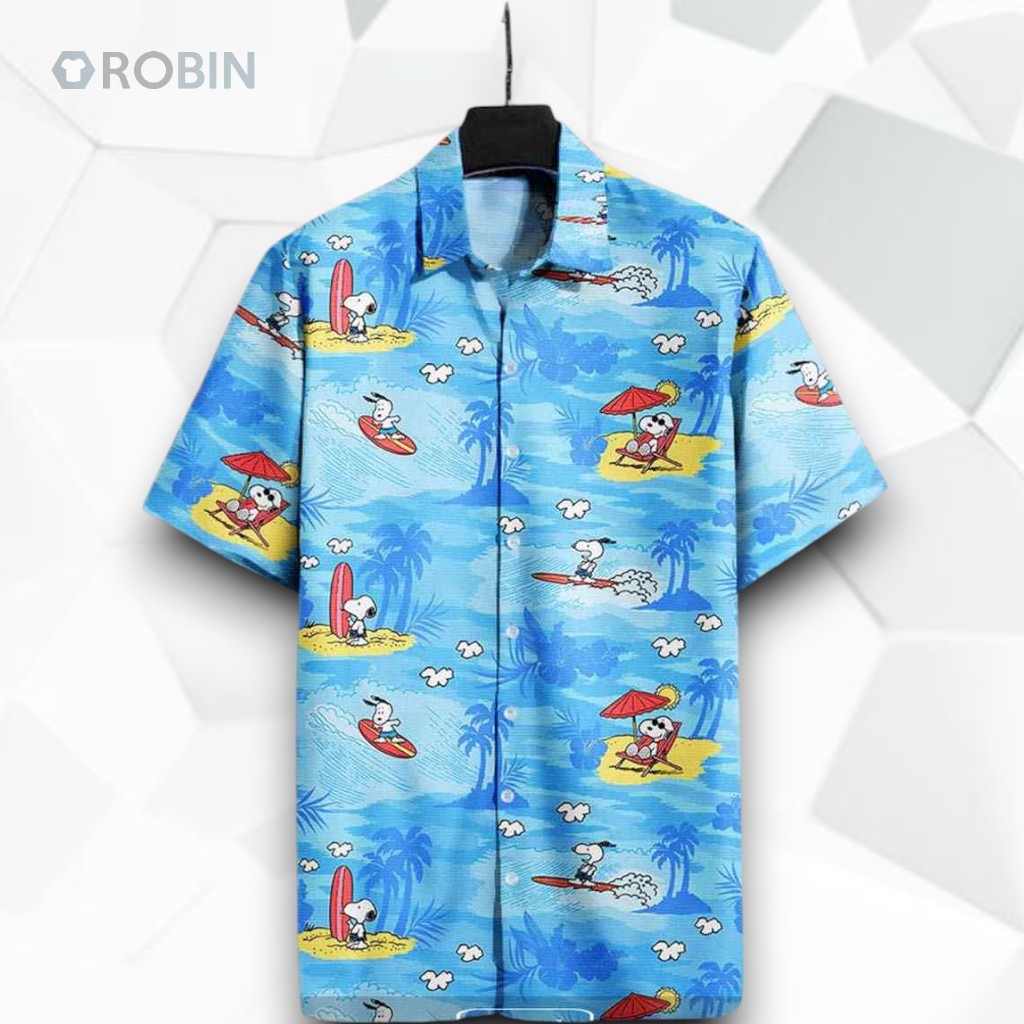 Peanut Peanut Beagle On The Beach Cute High Funny Hawaiian Shirt Peanut Peanut Beagle On The Beach Cute High Funny Hawaiian Shirt