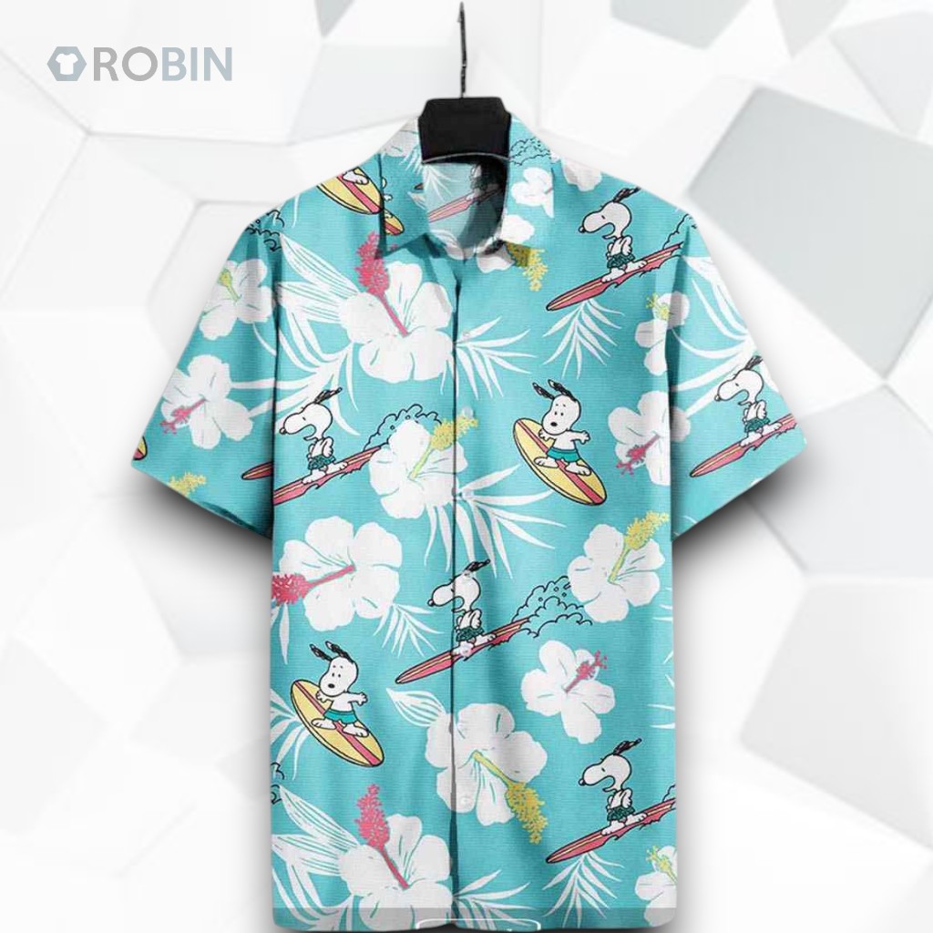 Peanut Peanut Beagle Surfing Summer Cute Funny Hawaiian Shirt Peanut Peanut Beagle Surfing Summer Cute Funny Hawaiian Shirt