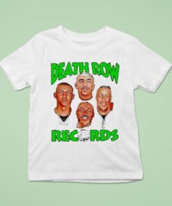 Philadelphia Eagles Philly X Death Row Records Aj Brown Jalen Hurts Devonta Smith And Saquon Barkley Heads Faces Shirt