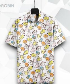 Pk Adorable Poke Pika Chibi Cute High Quality Funny Hawaiian Shirt