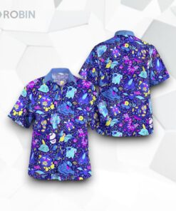 Poison Pokemon Beach New 3D Funny Hawaiian Shirt, Pokemon Shirt