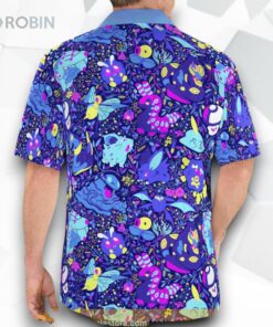 Poison Pokemon Beach New 3D Funny Hawaiian Shirt, Pokemon Shirt