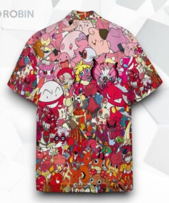 Pokemon All The Fire Pokemon Pokemon Aloha Funny Hawaiian Shirt, Pokemon Fan Shirt for Sale