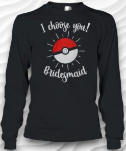 Pokemon Wedding Matching Bridal Party Shirt