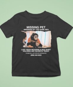 Primate Missing Pet Answers By The Name Ben Last Seen Wearing A Red Shirt