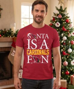 Santa Is A Arizona Cardinals Fan Unisex Shirt