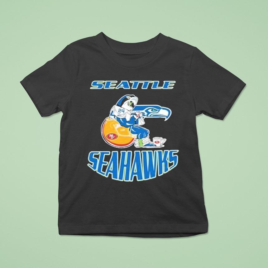 Seattle Seahawks Sitting On Toilet San Francisco 49ers Division Champions 2025 2026 Shirt Seattle Seahawks Sitting On Toilet San Francisco 49ers Division Champions 2025 2026 Shirt