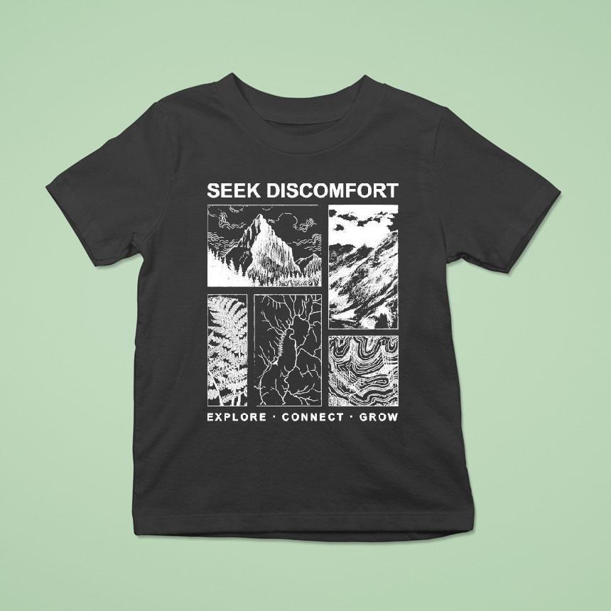 Seek Discomfort Explore Connect Grow Elements Shirt Seek Discomfort Explore Connect Grow Elements Shirt