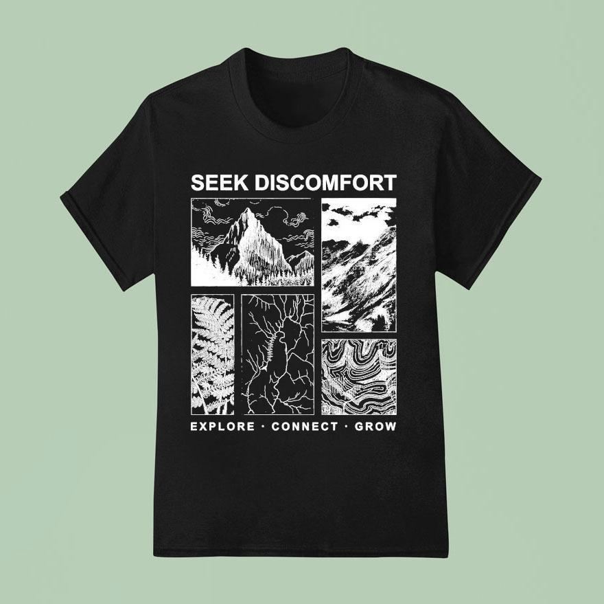 Seek Discomfort Explore Connect Grow Elements Shirt Seek Discomfort Explore Connect Grow Elements Shirt