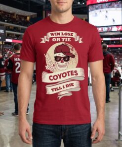 Skull Say Hi Arizona Coyotes Unisex Shirt