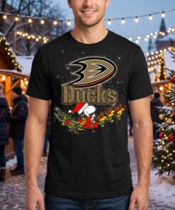 Snoopy Christmas Anaheim Ducks Unisex Shirt