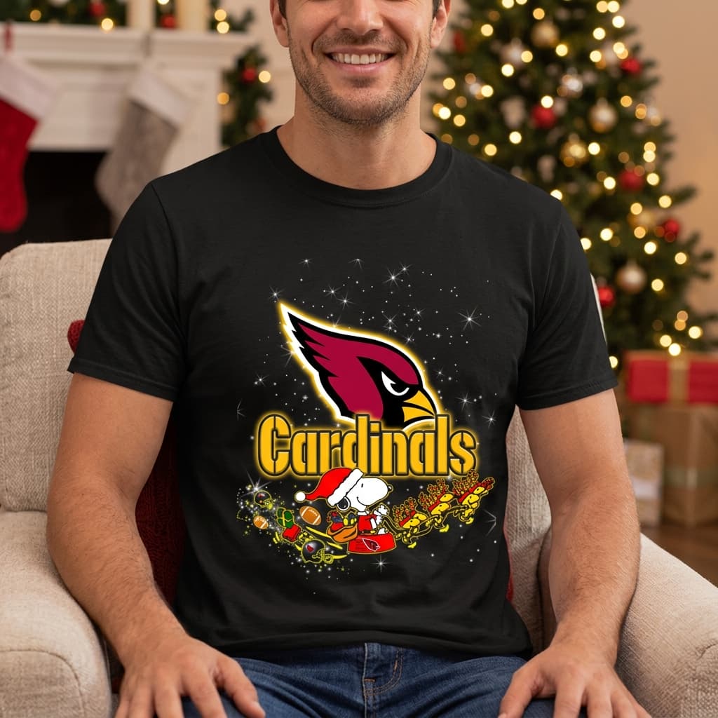Snoopy Christmas Arizona Cardinals Unisex Shirt Snoopy Christmas Arizona Cardinals Unisex Shirt