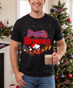 Snoopy Christmas Atlanta Braves Unisex Shirt