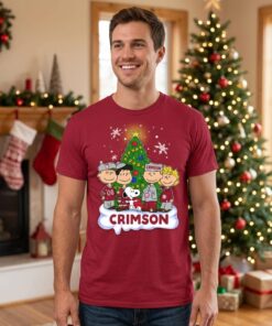 Snoopy The Peanuts Alabama Crimson Tide Christmas Unisex Shirt