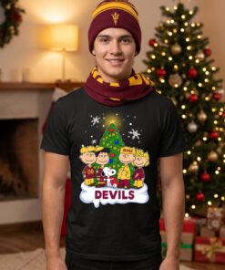 Snoopy The Peanuts Arizona State Sun Devils Christmas Unisex Shirt