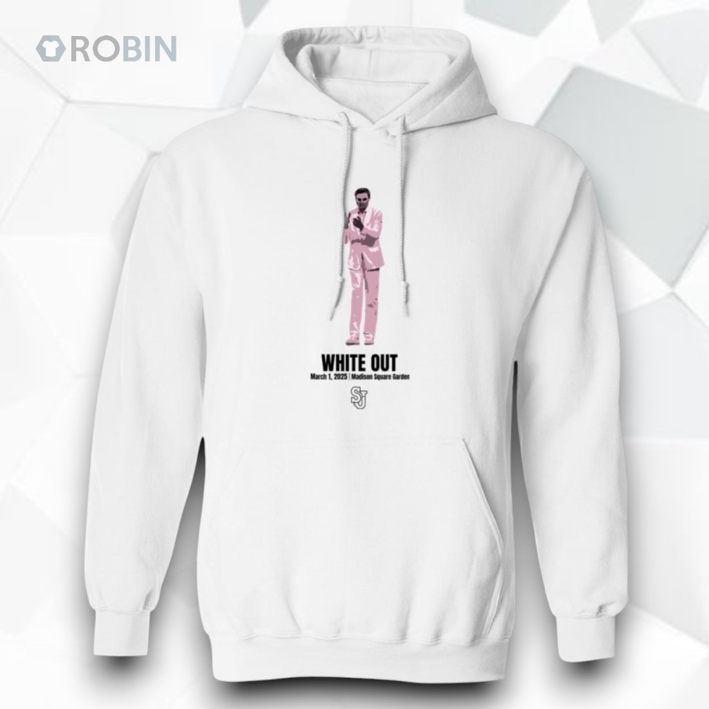 St. John's White Out March 1 2025 Madison Square Garden Shirt St. John's White Out March 1 2025 Madison Square Garden Shirt