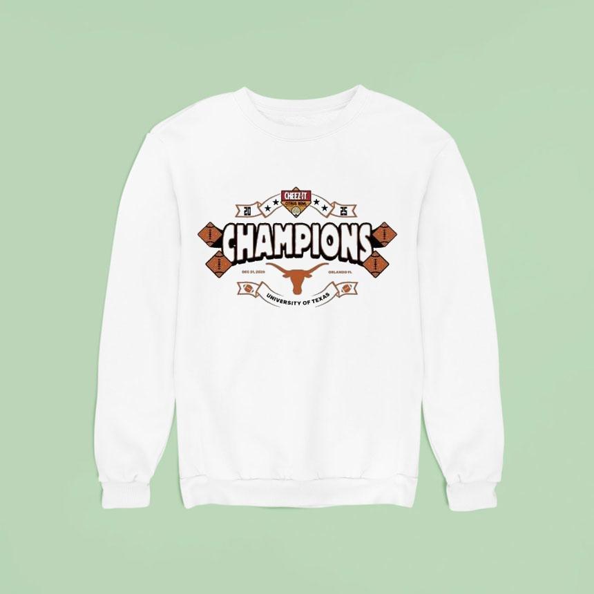 Texas Longhorns Cheez-it Citrus Bowl Champions 2025 Orlando Fl Shirt Texas Longhorns Cheez-it Citrus Bowl Champions 2025 Orlando Fl Shirt