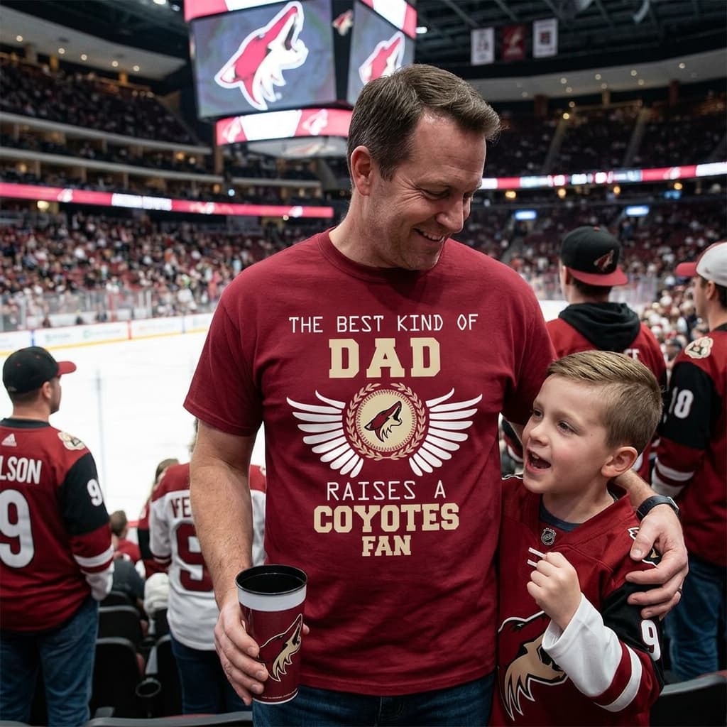 The Best Kind Of Dad Arizona Coyotes Unisex Shirt The Best Kind Of Dad Arizona Coyotes Unisex Shirt