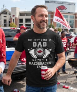 The Best Kind Of Dad Arkansas Razorbacks Unisex Shirt
