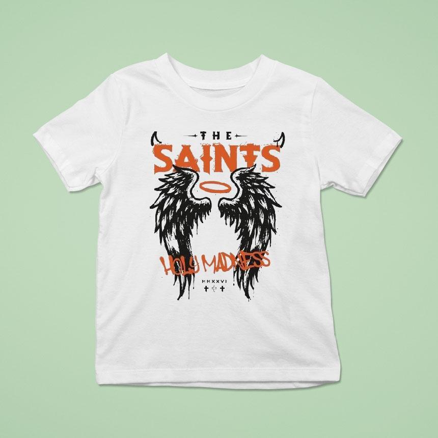 The Saints Holy Madness Wings Shirt The Saints Holy Madness Wings Shirt