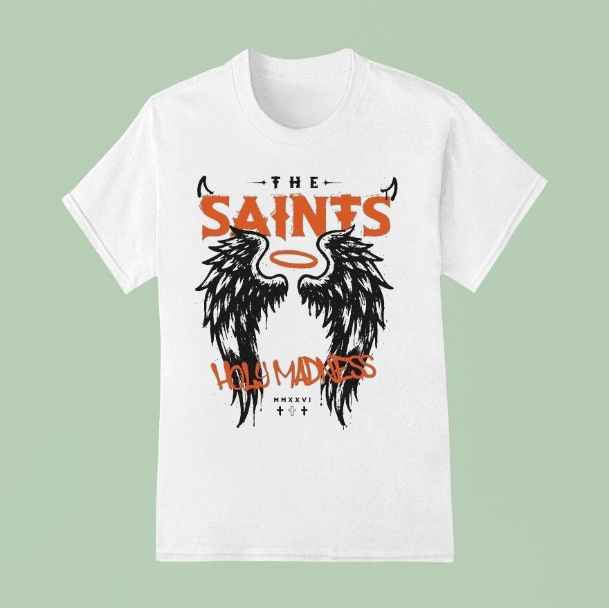 The Saints Holy Madness Wings Shirt The Saints Holy Madness Wings Shirt