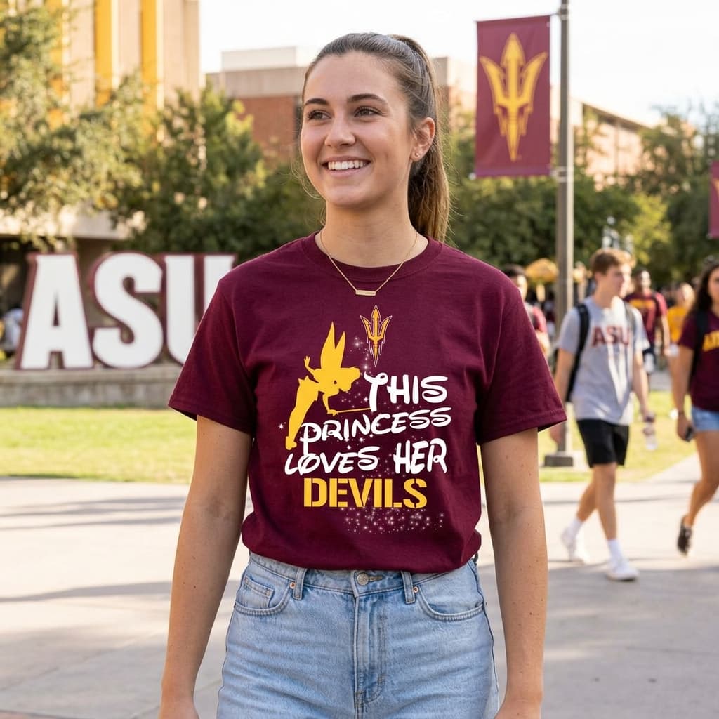 This Princess Love Her Arizona State Sun Devils Unisex Shirt This Princess Love Her Arizona State Sun Devils Unisex Shirt