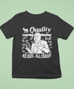 Tim Walz Quality Learing Center No Kids All Fraud Donkey Shirt
