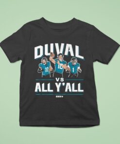Trevor Lawrence, Travis Etienne, Parker Washington Duval Vs. All Y’all Shirt