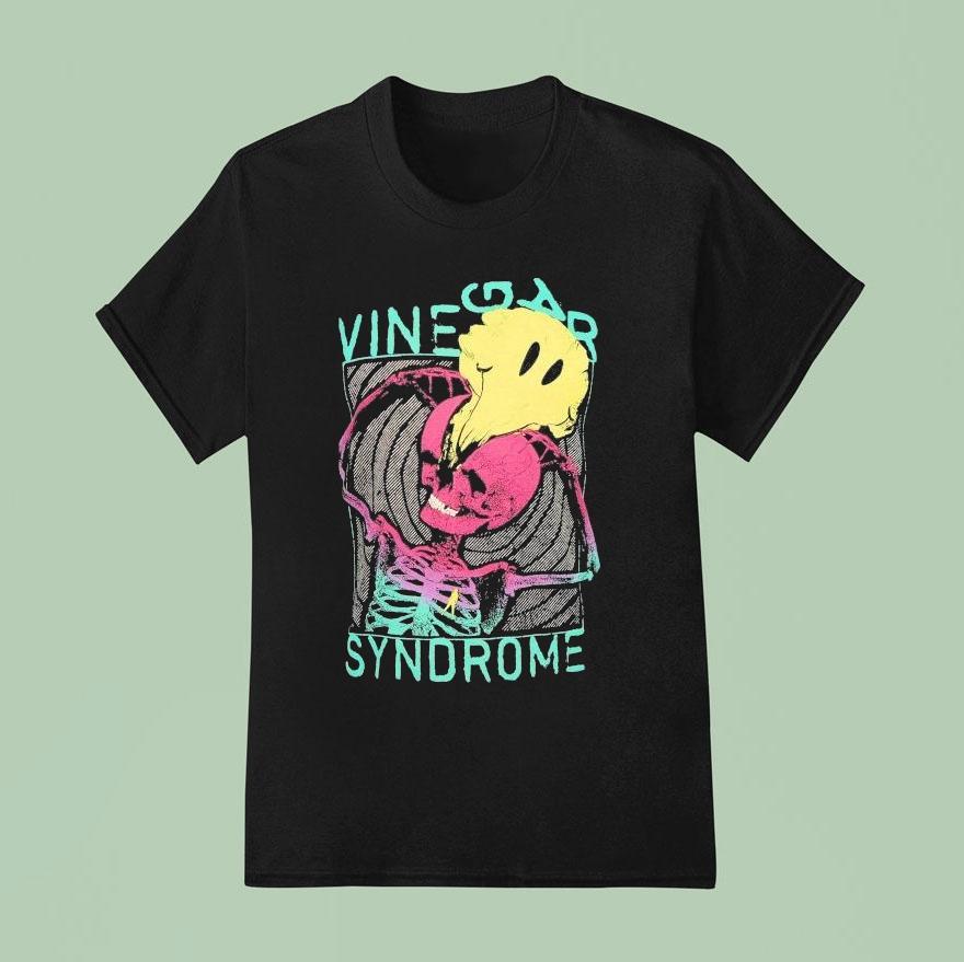 Vinegar Syndrome Helium Lobotomy Skeleton Smiley Shirt Vinegar Syndrome Helium Lobotomy Skeleton Smiley Shirt