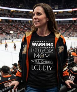 Warning Mom Will Cheer Loudly Anaheim Ducks Unisex Shirt