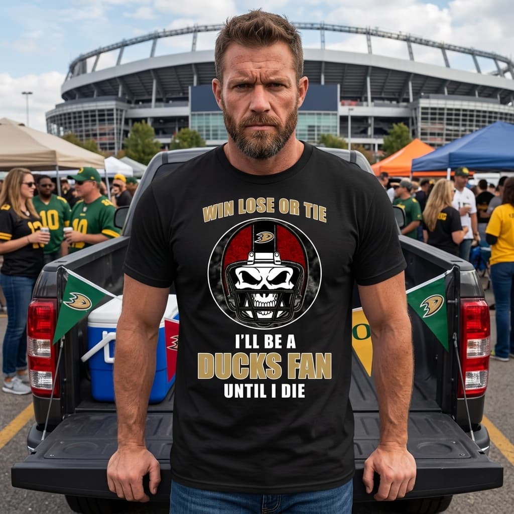 Win Lose Or Tie Until I Die I'll Be A Fan Anaheim Ducks Black Unisex Shirt Win Lose Or Tie Until I Die I'll Be A Fan Anaheim Ducks Black Unisex Shirt