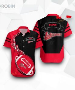 Winnipeg Wesmen NCAA Flame Ball Funny Hawaiian Shirt