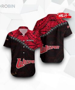 Winnipeg Wesmen NCAA Grunge Polynesian Tattoo Funny Hawaiian Shirt