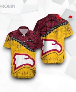 Winthrop Eagles NCAA Grunge Polynesian Tattoo Funny Hawaiian Shirt